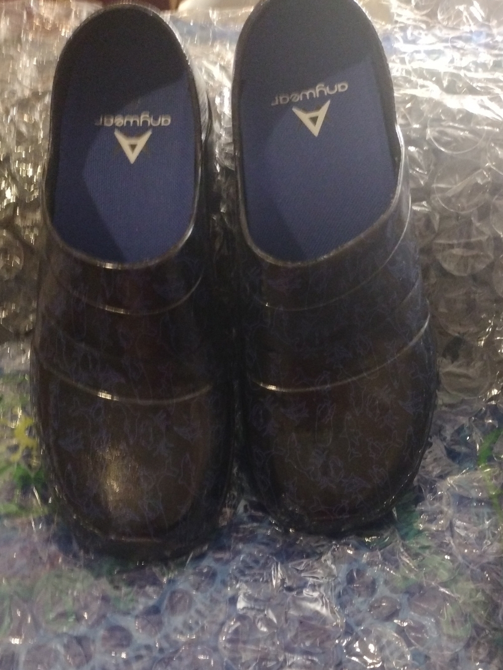 Aqua Men’s Navy Blue Slip-On Clog Loafers